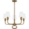 Quoizel Mallory Chandelier 5 Lights Weathered Brass MAO5026WS - alternate 4